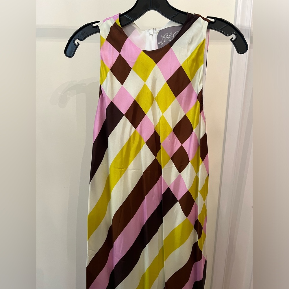 LELA ROSE STRIPED BIAS GOWN - Picture 4 of 7